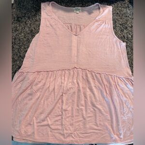 Ava James Pink Sleeveless Women's Top